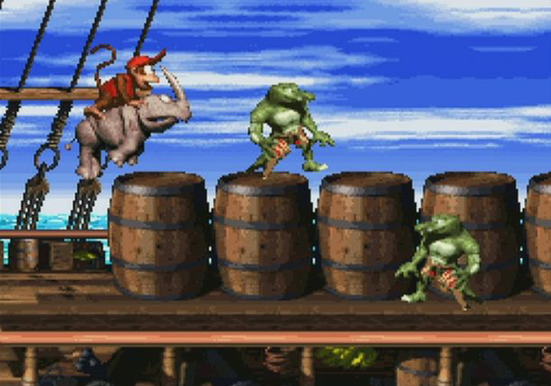 Donkey Kong Country 2: Diddy's Kong Quest.  You really need to see it running to fully appreciate the visuals.